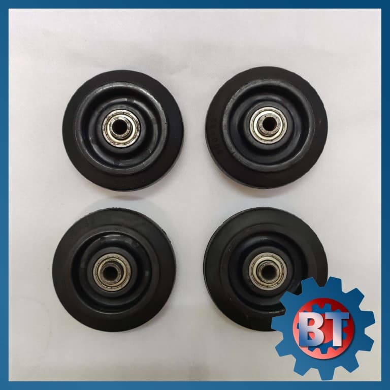Bánh xe 100x32 cao su đặc